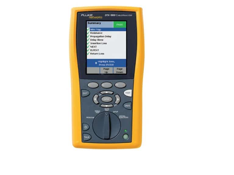 Fluke DTX-1800 Cable Analyzer Repair & Calibration - Fluke Meter Repair